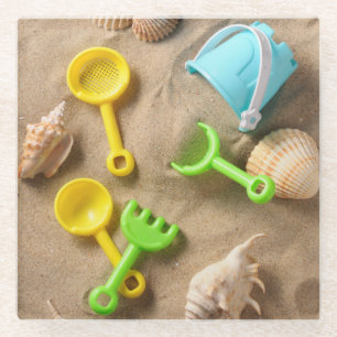 Dessous-de-verre En Verre Jouets de plage