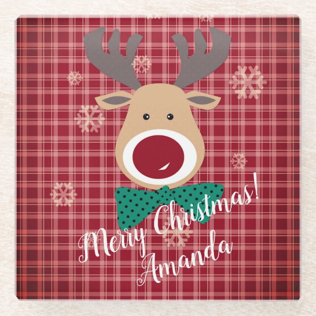 Dessous-de-verre En Verre Joyeux Noël ! (Devant)