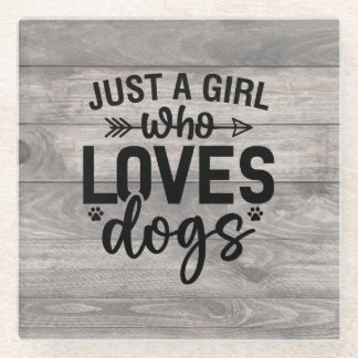 Dessous-de-verre En Verre Juste une fille qui aime son Dessous de verre de c