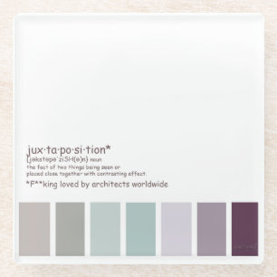 Dessous-de-verre En Verre juxtaposition