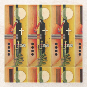 Dessous-de-verre En Verre Kandinsky Moderne peinture Abstraite