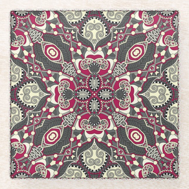 Dessous-de-verre En Verre Karakoko ukrainien : Conception de l'écusson cou d (Devant)