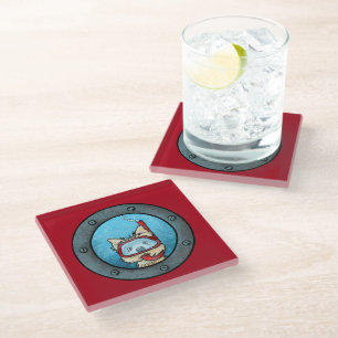 Dessous-de-verre En Verre KiniArt Snorkeling Cairn Terrier Dessous de verre 
