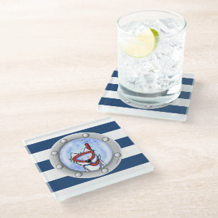 Dessous-de-verre En Verre KiniArt Snorkeling Westie Porthole