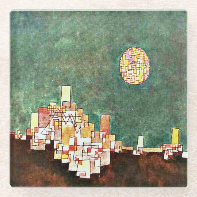 Dessous-de-verre En Verre Klee - Site choisi (Devant)