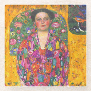 Dessous-de-verre En Verre Klimt Portrait d'Eugenia Primavesi