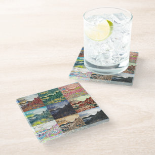 Dessous-de-verre En Verre La Chaussée des Géants... Irlande du Nord