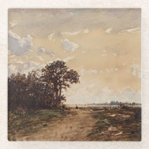 Dessous-de-verre En Verre La Forêt De Fontainebleau Aux Environs De Barbizon