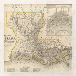 Dessous-de-verre En Verre La Louisiane 4
