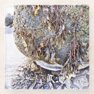 DESSOUS-DE-VERRE EN VERRE LA PLAGE