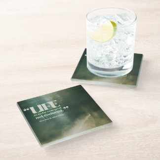 Dessous-de-verre En Verre La Vie Doit Être Jouie