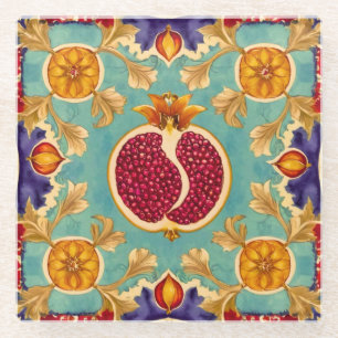 Dessous-de-verre En Verre L'amour de la grenade