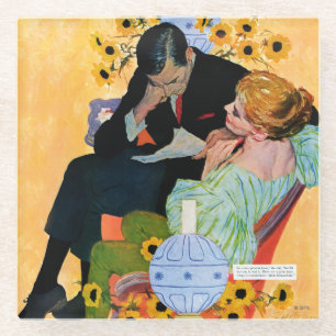 Dessous-de-verre En Verre L'Amour Mort Lentement