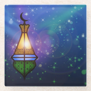 Dessous-de-verre En Verre Lanterne magique orientale - Dessous de verre en v