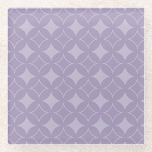 Dessous-de-verre En Verre Lavender shippo motif (Devant)