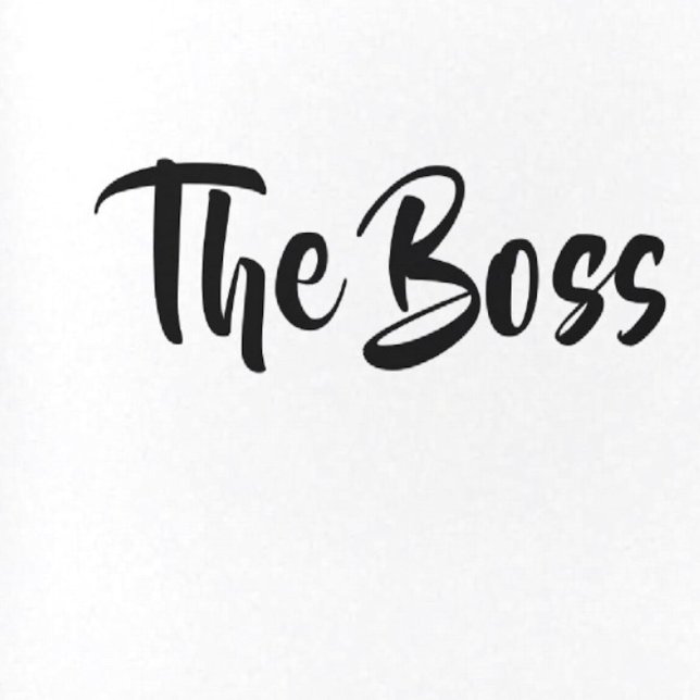 DESSOUS-DE-VERRE EN VERRE LE BOSS (Créateur téléchargé)