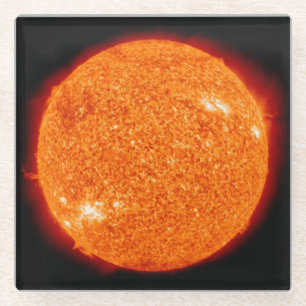 Dessous-de-verre En Verre Le soleil bouillant