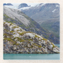 Dessous-de-verre En Verre Le vert se réveille dans le bleu