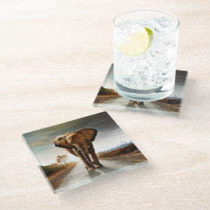 Dessous-de-verre En Verre L'éléphant