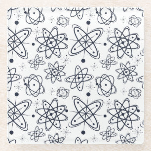 Dessous-de-verre En Verre L'ère atomique : Motifs modernes du milieu du sièc