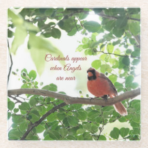 Dessous-de-verre En Verre Les cardinaux apparaissent quand les anges sont pr
