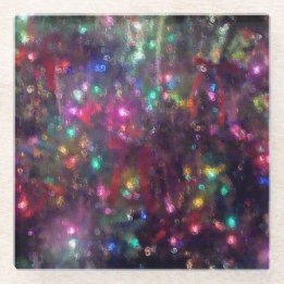 Dessous-de-verre En Verre Les lumières de Noël Boisson moderne