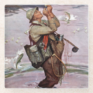 Dessous-de-verre En Verre Les poissons sautent