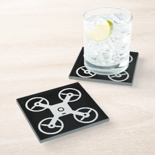 Dessous-de-verre En Verre Logo Quadcopter cadeau dessous de verre en verre p