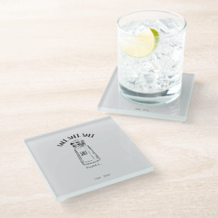 Dessous-de-verre En Verre Loin shaker de sel - fond