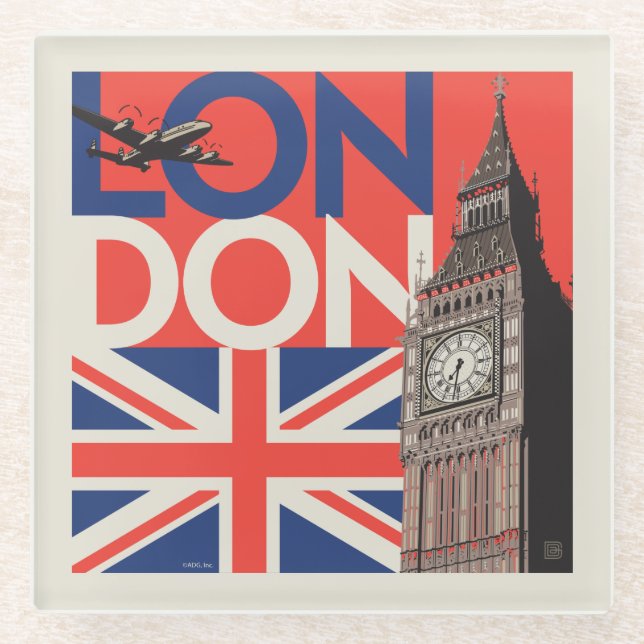 Dessous-de-verre En Verre Londres Big Ben | Angleterre (Devant)