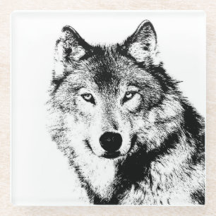 Dessous-de-verre En Verre Loup