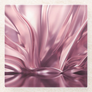 Dessous-de-verre En Verre Luxueux Arrière - plan d'illustration 3D en or