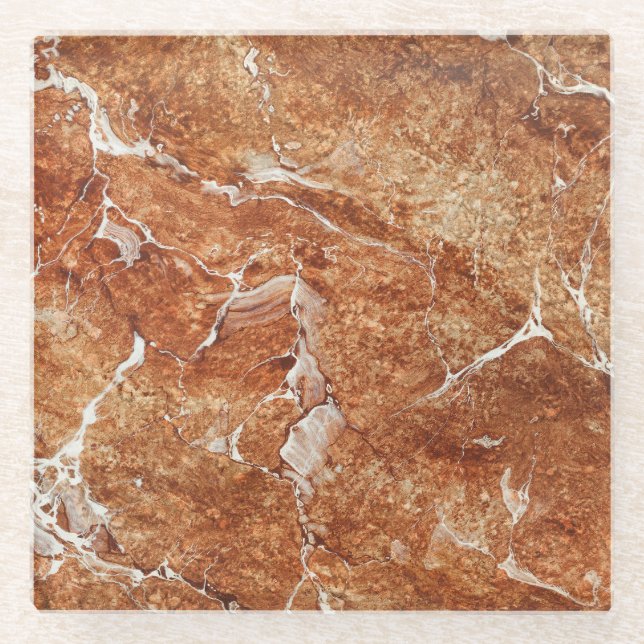 Dessous-de-verre En Verre Marbre Naturel, Luxe Oriental. (Devant)