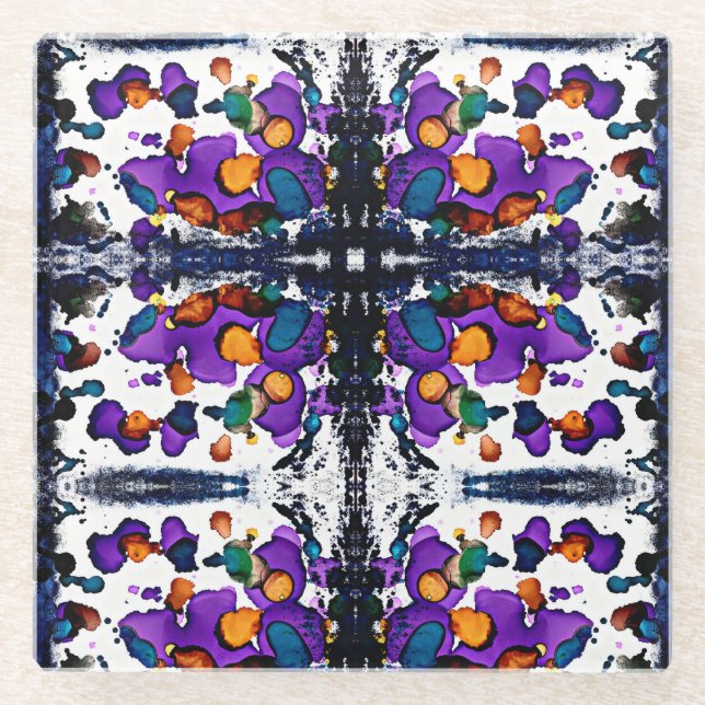 Dessous-de-verre En Verre Mardi Gras (Devant)