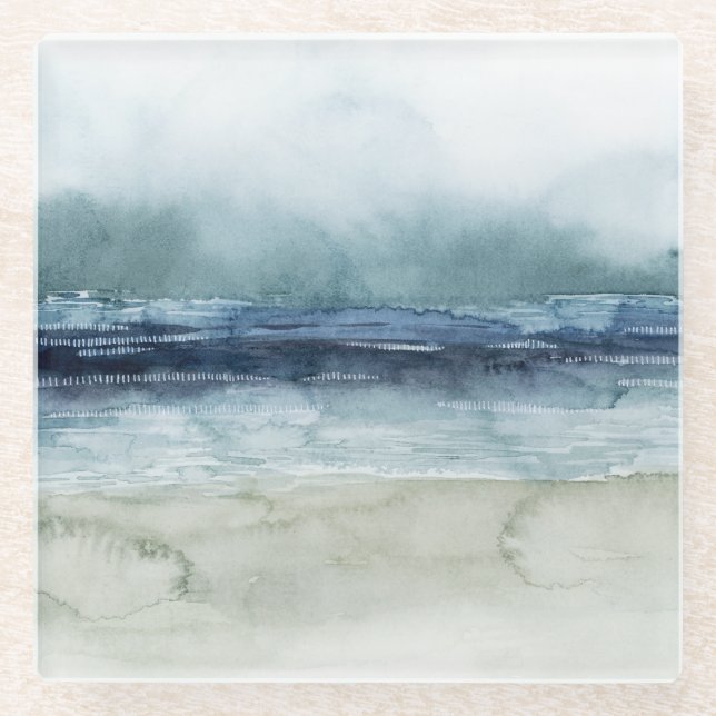 Dessous-de-verre En Verre Mariner's Mist - Rive (Devant)