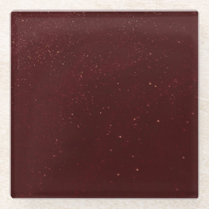 Dessous-de-verre En Verre Maroon Sand