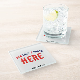 DESSOUS-DE-VERRE EN VERRE MARQUE BLANCHE MODERNE ET PERSONNALISABLE VÉRIFIÉE