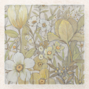 Dessous-de-verre En Verre Mélanger la flore