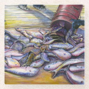 Dessous-de-verre En Verre Menu du jour, Harbour Island, Bahamas