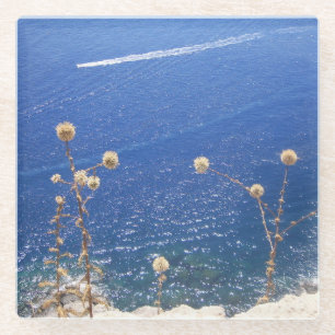 Dessous-de-verre En Verre Mer bleue grecque