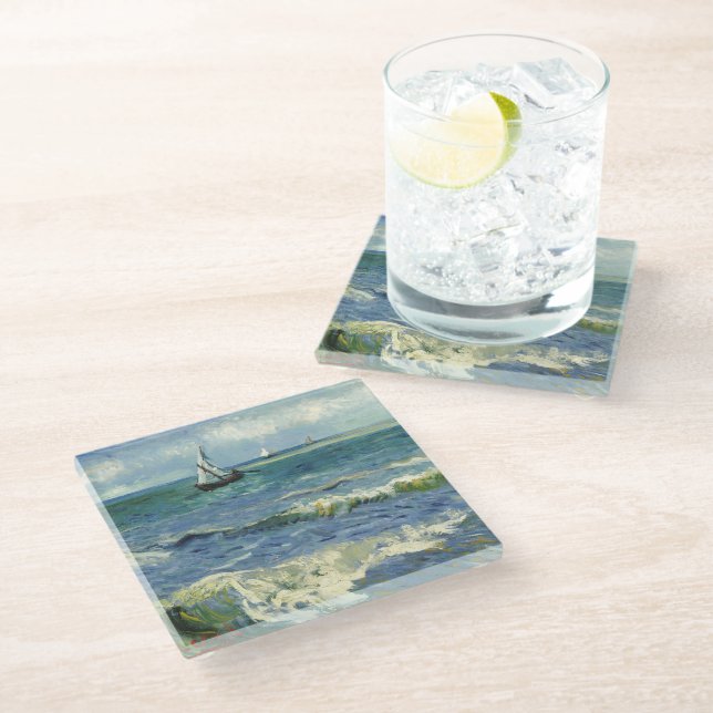 Dessous-de-verre En Verre Mer | Vincent van Gogh (Incliné)