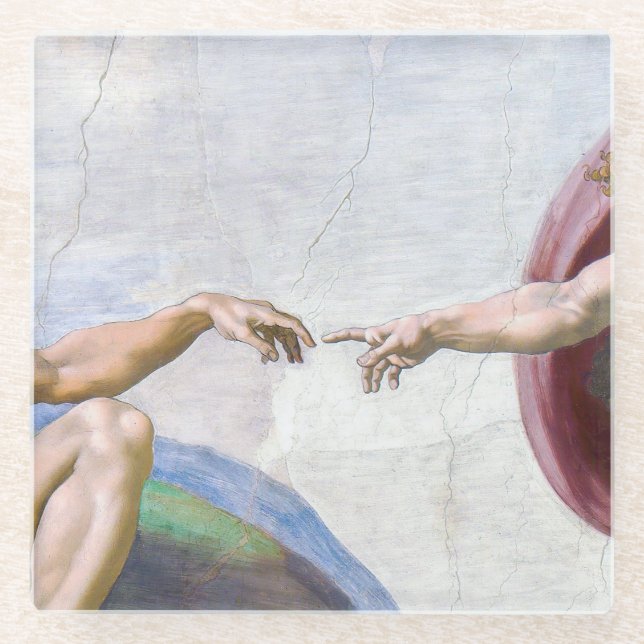 Dessous-de-verre En Verre Michelangelo - Création d'Adam Isolé (Devant)