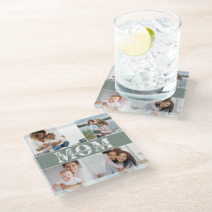 Dessous-de-verre En Verre Mignonne JE T'AIME MOM Fête des Mères Photo