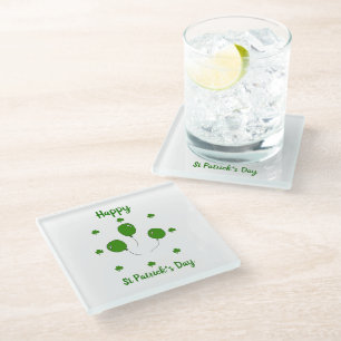 Dessous-de-verre En Verre Mini Mignonne Bonne St Patrick Joyeuse Journée