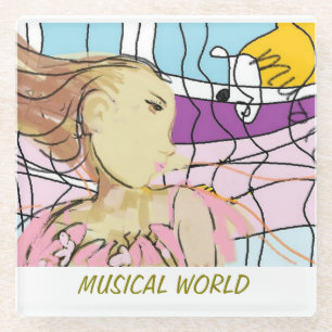 Dessous-de-verre En Verre Monde musical