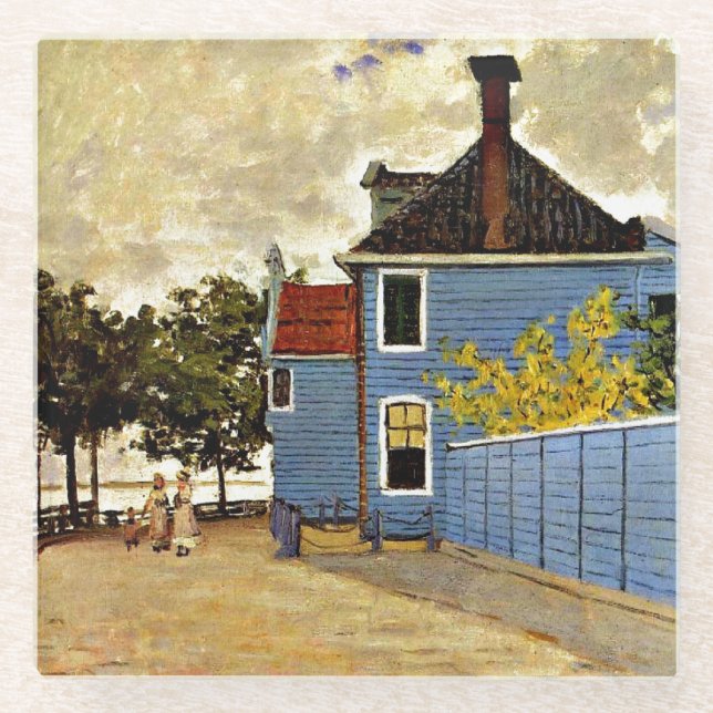 Dessous-de-verre En Verre Monet - La Maison Bleue à Zaandam (Devant)