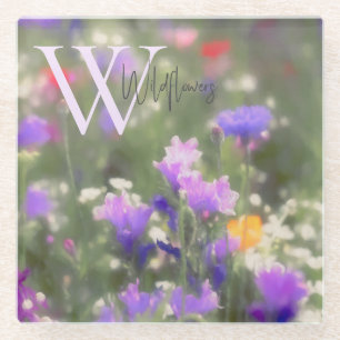 Dessous-de-verre En Verre Monogramme fleur sauvage