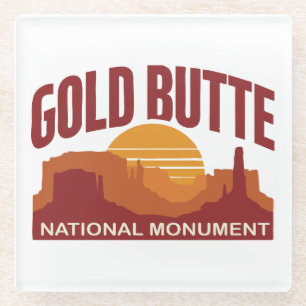 Dessous-de-verre En Verre Monument national de Gold Butte désert du Nevada