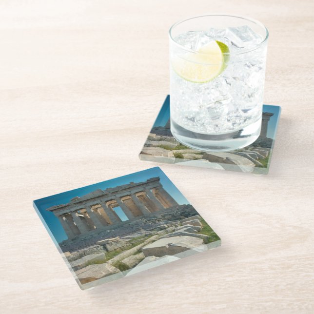 Dessous-de-verre En Verre Monuments | Parthenon Athens, Greece (Incliné)