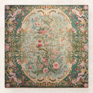 Dessous-de-verre En Verre Moquette orientale florale